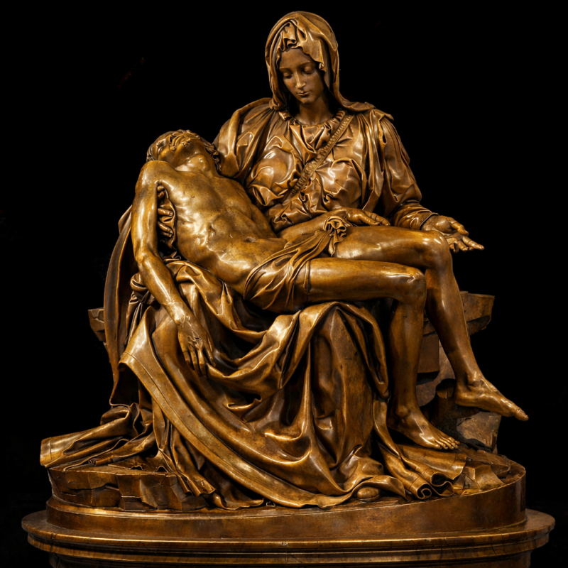 La Pietà de Michel-Ange en bronze