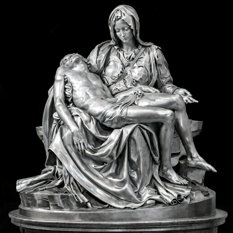 La Pietà de Michel-Ange en bronze